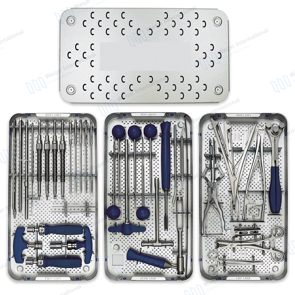 Large Fragment Instrument Set Stainless Steel Orthopedic Surgical — surgical instruments manufactured by Waqar International, Sialkot