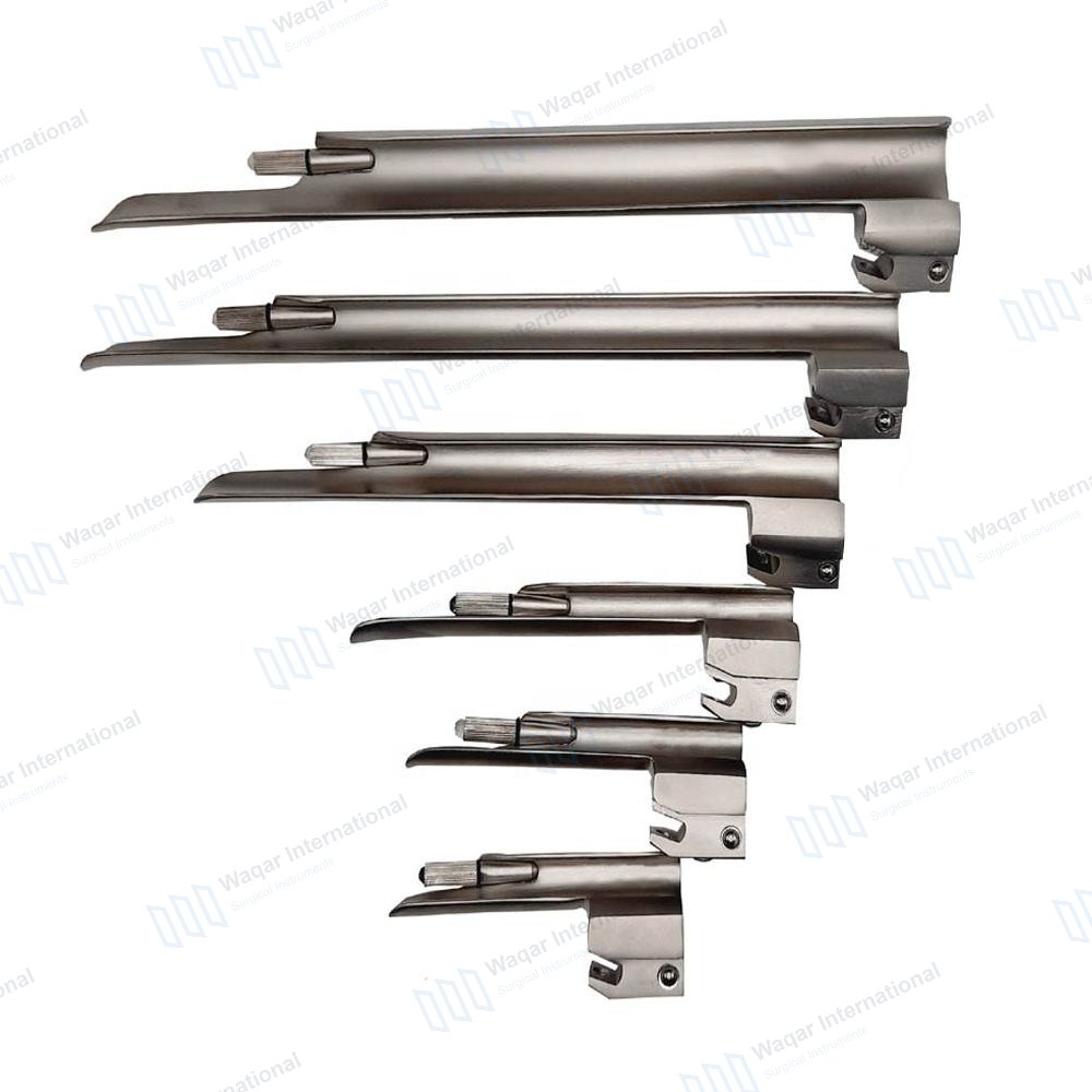 Laryngoscope Set Rechargeable Battery Pediatric Blades — surgical instruments manufactured by Waqar International, Sialkot