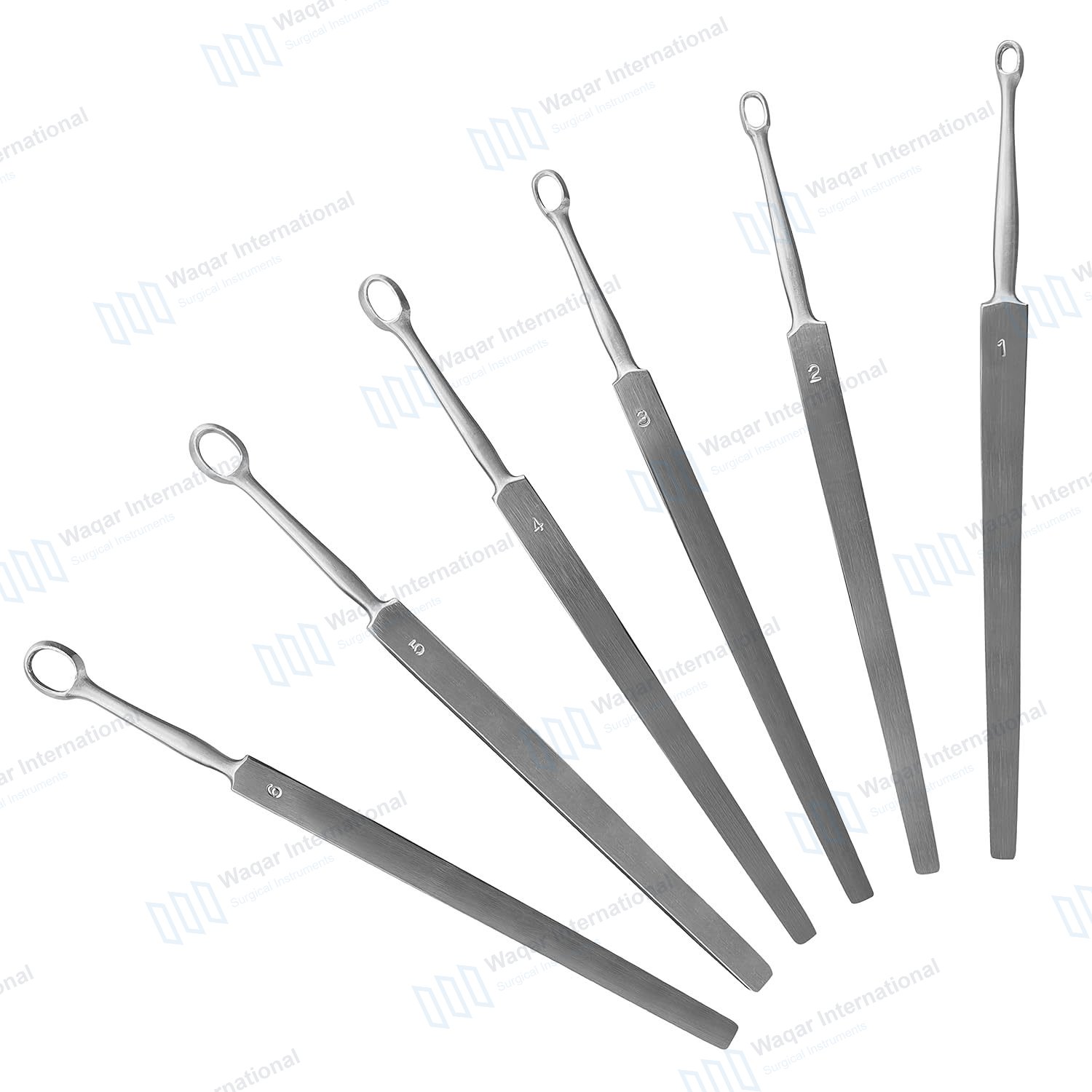 ENT Curettes 4-Piece Set Medical — surgical instruments manufactured by Waqar International, Sialkot