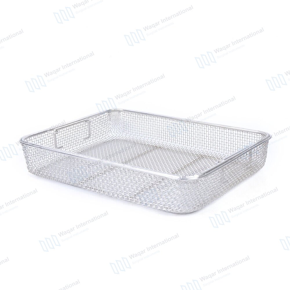 Wire Mesh Surgical Tools Sterilization Tray Medical — surgical instruments manufactured by Waqar International, Sialkot