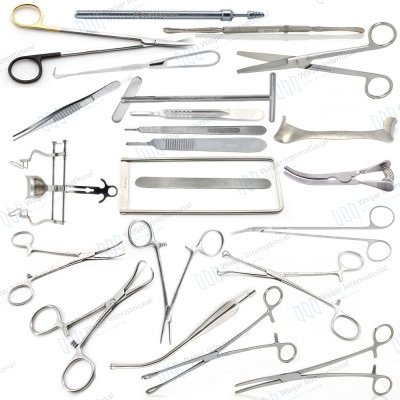 Stainless Steel Cardiovascular Surgery Instrument Set — surgical instruments manufactured by Waqar International, Sialkot