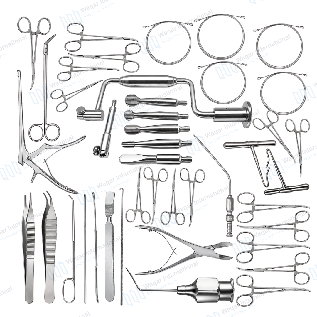 Neurosurgery Instrument Set-05 Reusable Stainless Steel Medical — surgical instruments manufactured by Waqar International, Sialkot