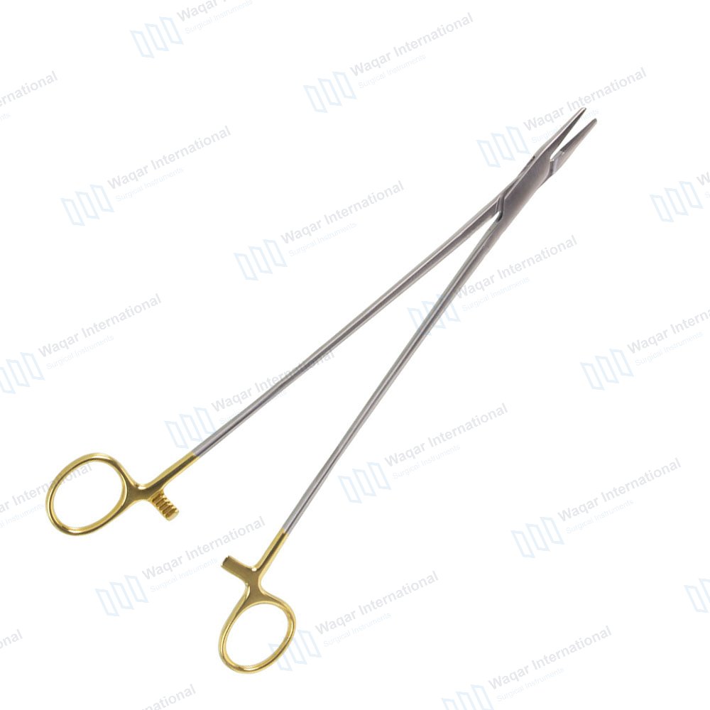Olsen Hegar Dental Needle Holder Tungsten Carbide Jaws — surgical instruments manufactured by Waqar International, Sialkot