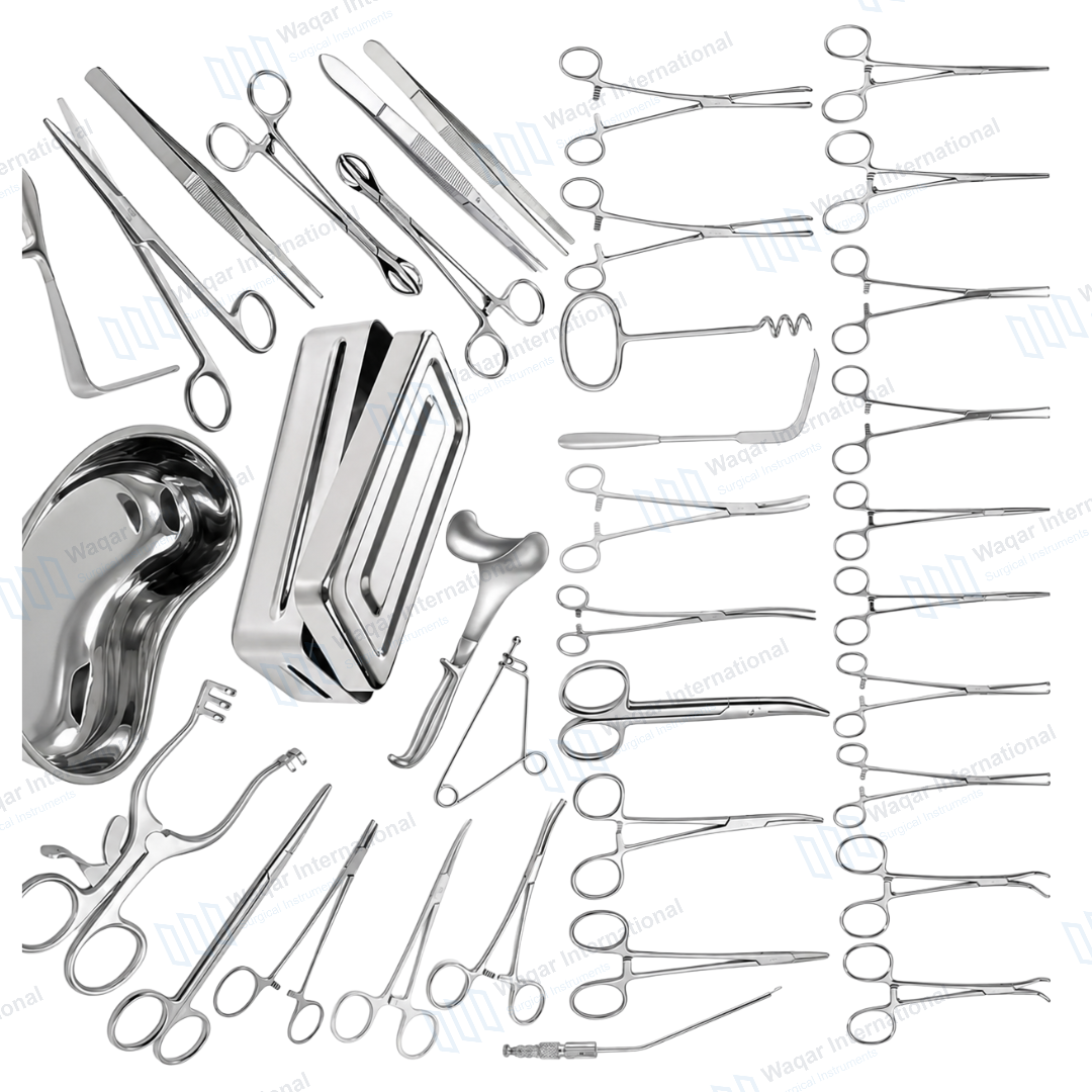 Abdominal Gynecological Surgical Instrument Set OB GYN Operation — surgical instruments manufactured by Waqar International, Sialkot