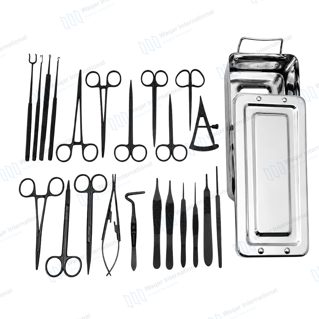 Blepharoplasty Surgical Instrument Set Cosmetic Eyelid Surgery — surgical instruments manufactured by Waqar International, Sialkot