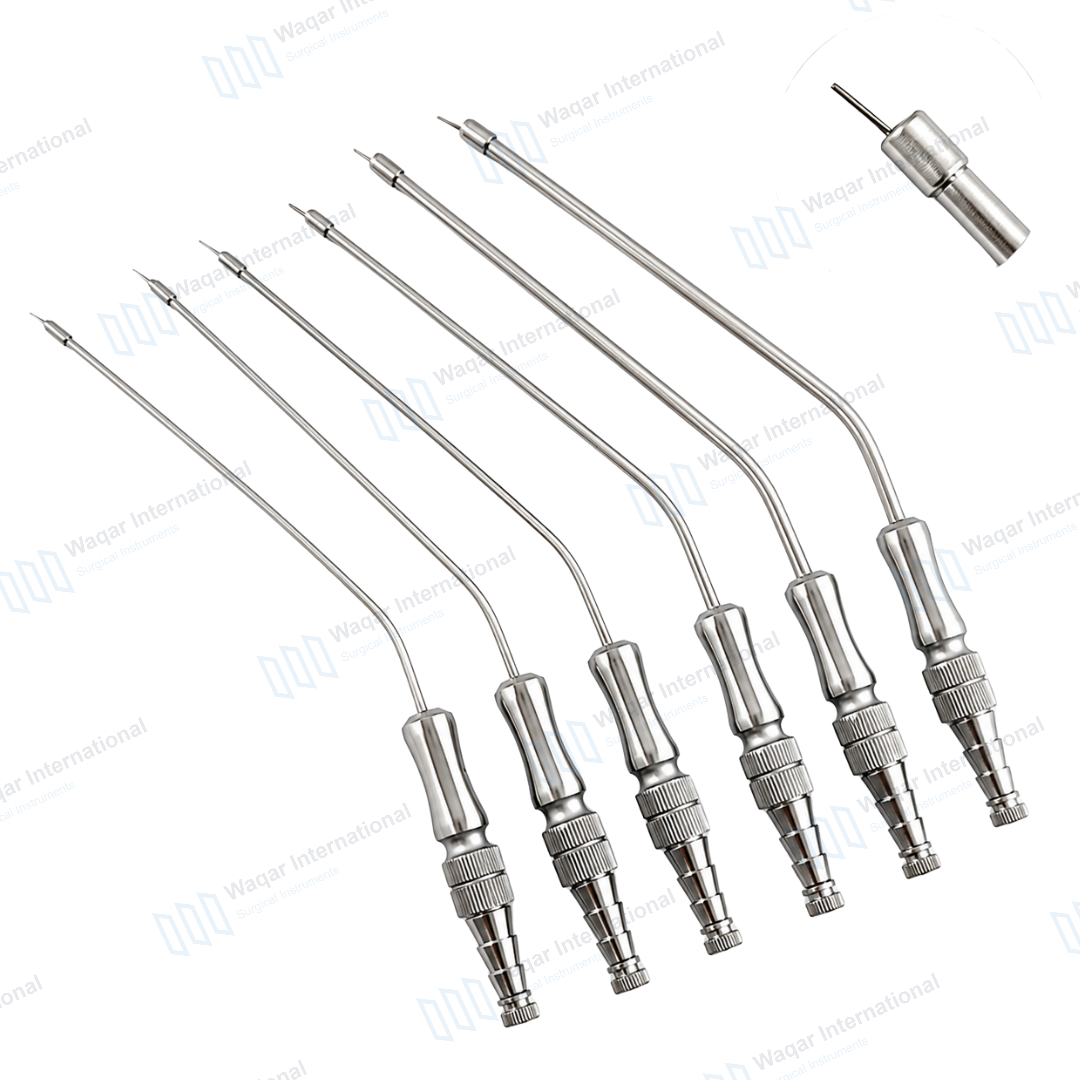 Frazier Suction Tubes Ball Tip Set 6-Piece Neurosurgery — surgical instruments manufactured by Waqar International, Sialkot
