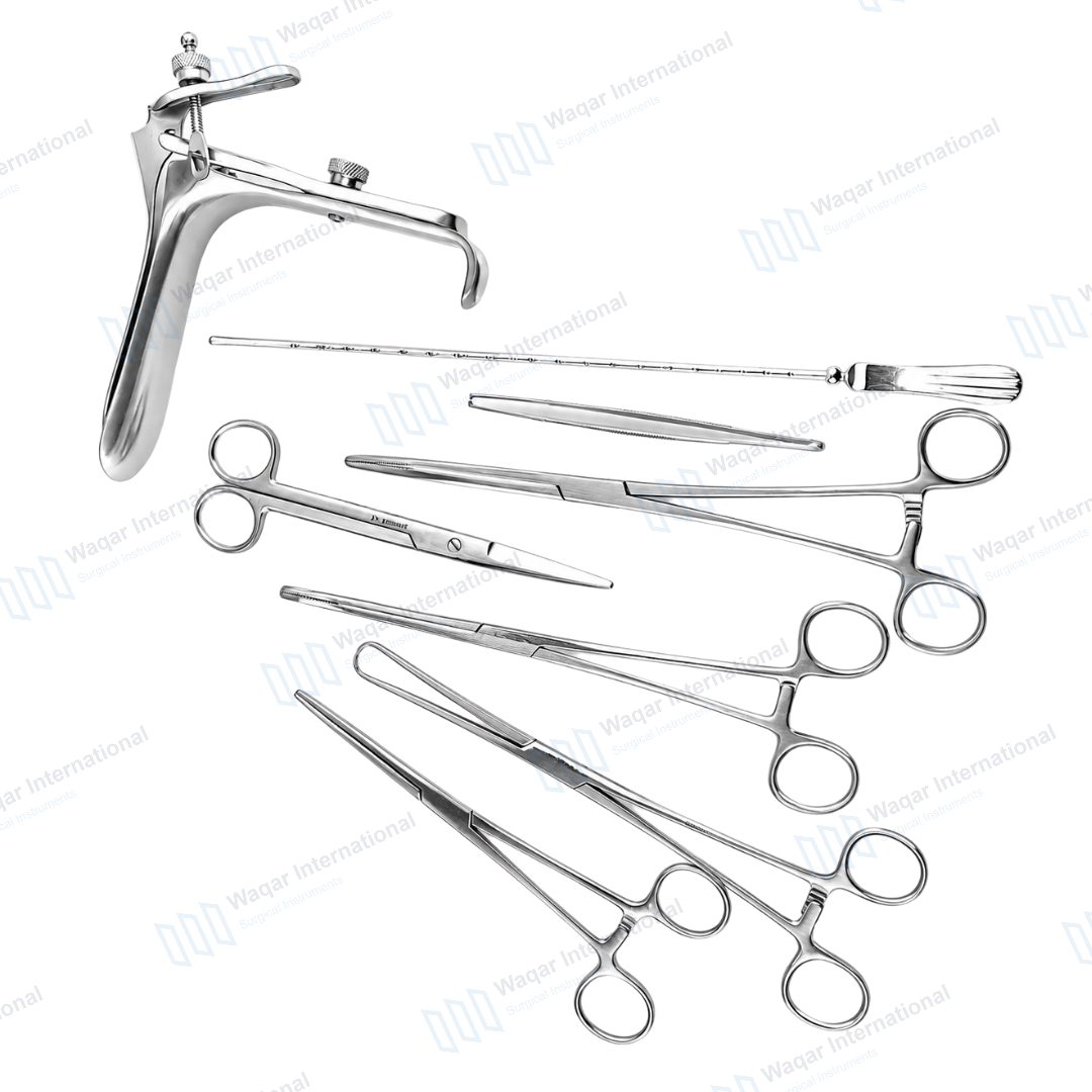 Stainless Steel Intrauterine Device Instrument Set IUD — surgical instruments manufactured by Waqar International, Sialkot