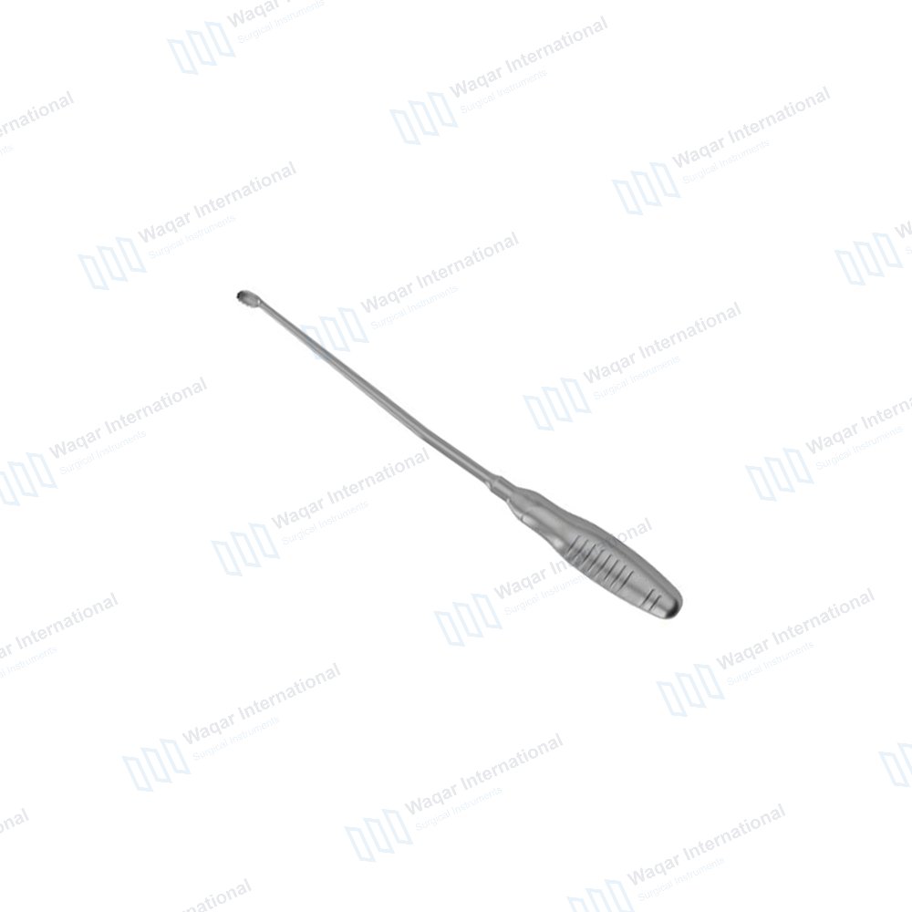 Single Ended Rectus Curette Buck Ear Straight Sharp — surgical instruments manufactured by Waqar International, Sialkot