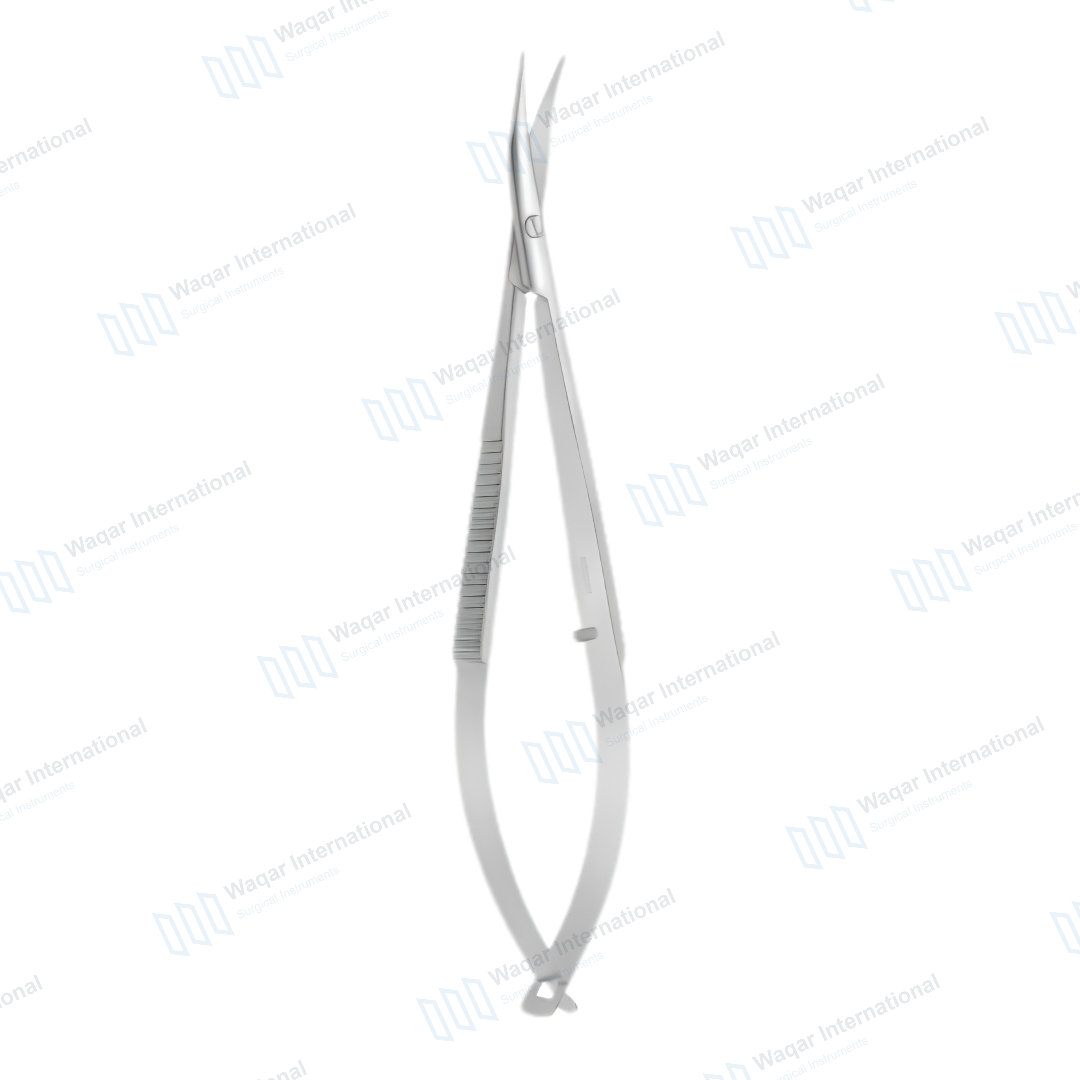Steel Tenotomy Scissors with Fine Curved Blades for Eye — surgical instruments manufactured by Waqar International, Sialkot