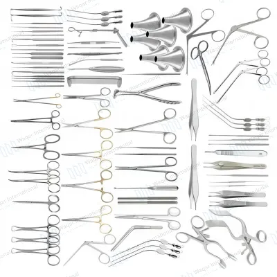 104-Piece Tympanoplasty Surgical Instruments Set ENT Micro Ear Surgery