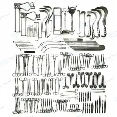 Laparotomy Surgical Instruments Set 197 Pieces Medical