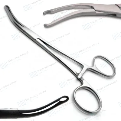 Bone Reduction Forceps 5.5" Orthopedic Curved Surgical Long Ratchet