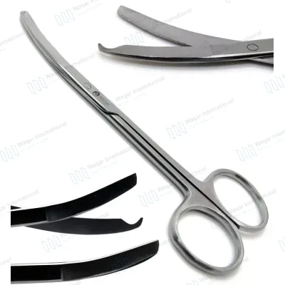 Surgical Northbent Stainless Steel Suture Curved Scissors 3.5" 4.5"