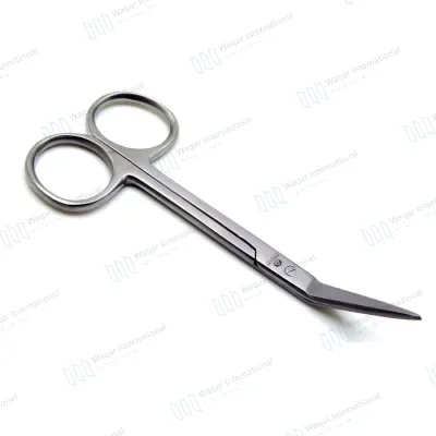 Stainless Steel Converse Angled Scissors 10cm End 2.5cm