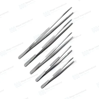 Straight Surgical Instrument Dressing Forceps