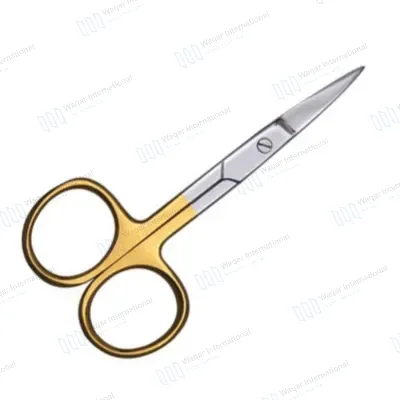 Women's Cuticle Scissors Straight Blade Stainless Steel Sharp Tip
