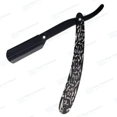 Folding Wooden Handle Straight Shaving Razor