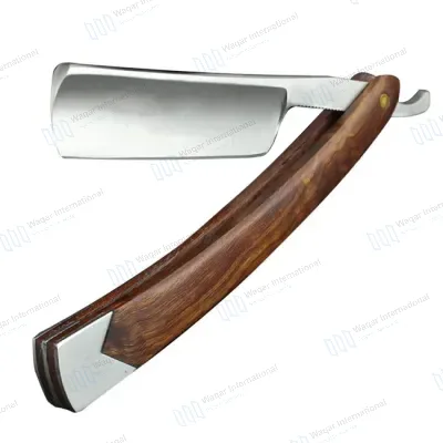 Fine Finishing Classic Design Wooden Handle Barber Straight Shaving
