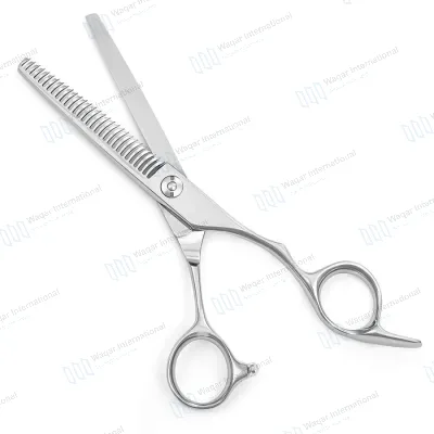 Barber Beauty Thinning Scissors 6 Inch Right-Handed Offset Handle