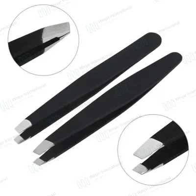Stainless Steel 45 Degree Eyebrow Tweezers for Eyebrow