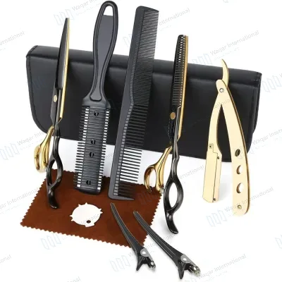 Black Gold Beauty Barber Hair Cutting Scissors