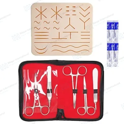 PVC Silicon Surgical Suture Pad Practice Kit