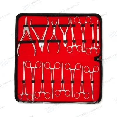 16-Piece Stainless Steel Septum Forceps Clamp Body Piercing