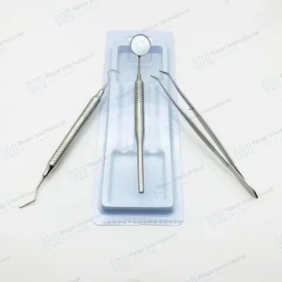 3 Pcs Dental Pick Tools Set Plaque Remover Scaler