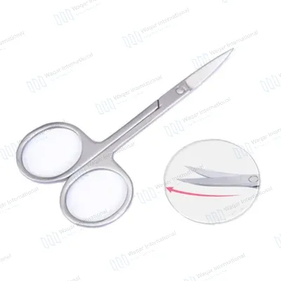 Right-Handed Straight Nail Scissors Sharp Tip