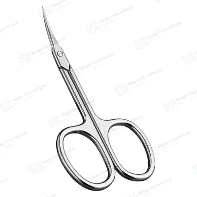 Stainless Steel Silver Handle Cuticle Nail Scissors with Sharp