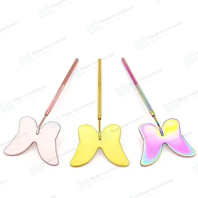 Customizable Personalized Portable Handheld Dual Sided Magnifying Eyelash Extension