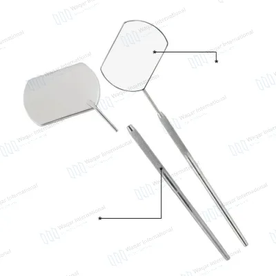 Lighted Desktop Stainless Steel Eyelash Mirror