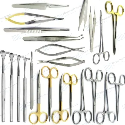 Basic Blepharoplasty Set Plastic Surgery Forceps Instruments