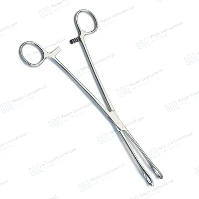 Medical Stainless Steel Sponge Forceps Curved