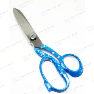 High-Professional Heavy-Duty Plastic Handle Laser Scissors Smooth Anti-Acid