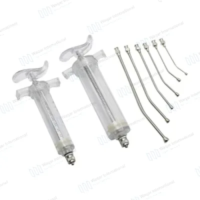 Veterinary Multidose Automatic Adjustable Dose Gun Syringe 30mL 50mL