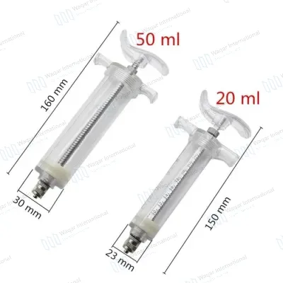 50ml Adjustable Reusable Livestock Poultry Animal Pet Vaccine Injector