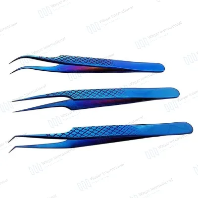 Trending Anti-Acid Stainless Steel Colored Eyelash Tweezers
