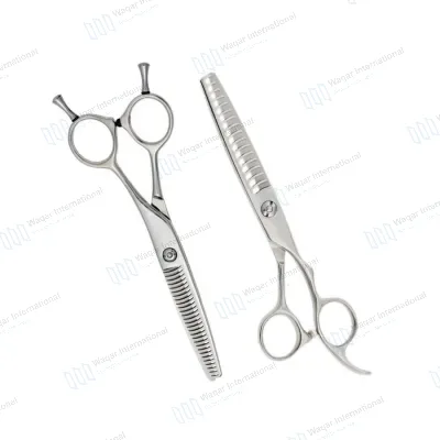Stainless Steel Barber Thinning Scissors Double Finger