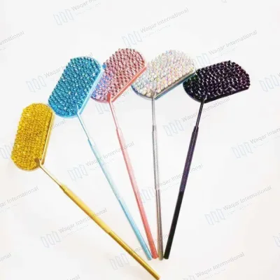 Double Sided Personalized Eyelash Mirror Stand Curved