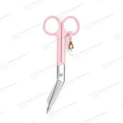 Industrial Serrated Stainless Steel Bandage Scissors Left Handed Foldable