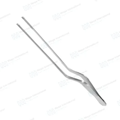 Bayonet Shaped Ear Dressing Forceps Serrated Tip