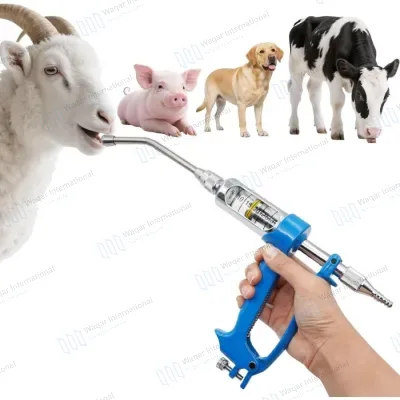 Automatic Reusable Plastic Drenching Gun Dehorner Cattle Pig Easy