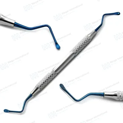 Dental Periodontal Surgical Stainless Steel Bone Curettes (Lucas