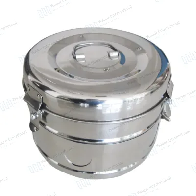 Stainless Steel Dressing Jar Sterilization Drum