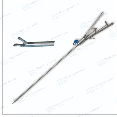 Laparoscopic Needle Holder Axial Handle Grip Curved Straight