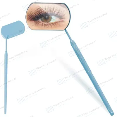 Multicolor Plastic Shape Eyelash Inspection Mirror