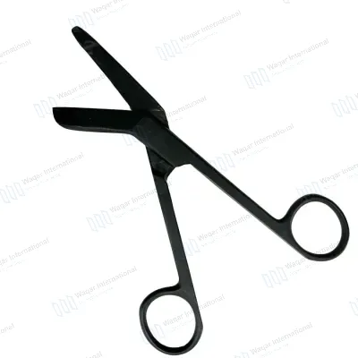 Stainless Steel Left Handed Bandage Scissors Smooth/Serrated