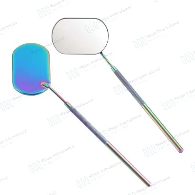 Lighted Double-Sided Detachable Square Eyelash Mirror Foldable Hand