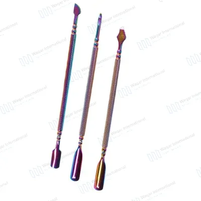 Stainless Steel Double-Sided Dual-Ended Nail Pusher Manicure Cuticle Care
